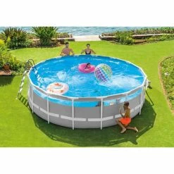 Piscine Tubulaire Ronde Intex Prism Frame Clear Window 4,88 X 1,22 M 16 Piscine Tubulaire Ronde Intex Prism Frame Clear Window 4,88 X 1,22 M -piscine Soldes 26730np ambianc min
