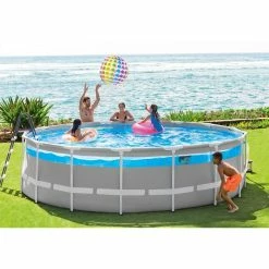 Piscine Tubulaire Ronde Intex Prism Frame Clear Window 4,88 X 1,22 M 12 Piscine Tubulaire Ronde Intex Prism Frame Clear Window 4,88 X 1,22 M -piscine Soldes 26730np ambianc 2 min