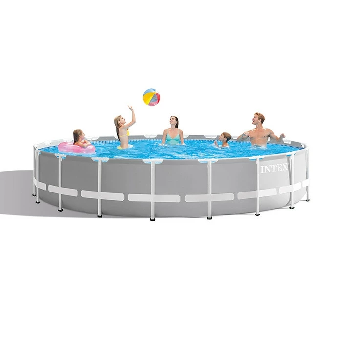 Piscine Tubulaire Ronde Intex Prism Frame 6,10 X 1,32 M 1 Piscine Tubulaire Ronde Intex Prism Frame 6,10 X 1,32 M