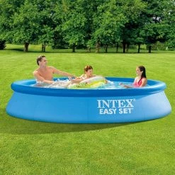 Piscine Autoportée Intex Easy Set 3,05 X 0,61 M + épurateur 1 M³/h -piscine Soldes 28116np raviday piscine intex easy set 244 061 ambiance min 1