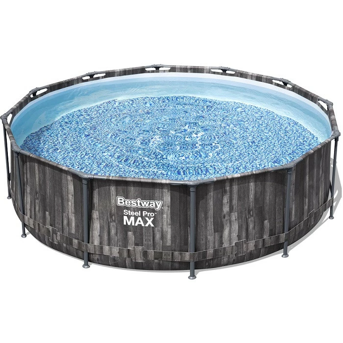 Piscine Tubulaire Ronde Bestway Steel Pro Max Imitation Bois 3,66 X 1,00 M 1 Piscine Tubulaire Ronde Bestway Steel Pro Max Imitation Bois 3,66 X 1,00 M