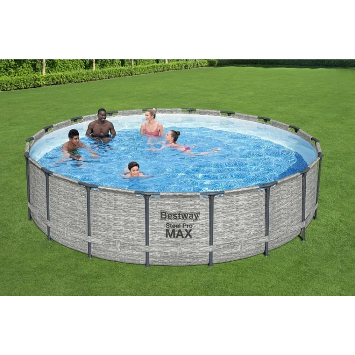 Piscine Tubulaire Ronde Bestway Steel Pro Max 5,49 X 1,22 M 2 Piscine Tubulaire Ronde Bestway Steel Pro Max 5,49 X 1,22 M – Image 2