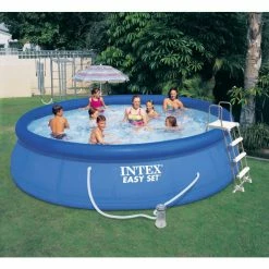 Kit Piscine Autoportée Intex Easy Set 4,57 X 1,07 M -piscine Soldes 56409fr with bkg