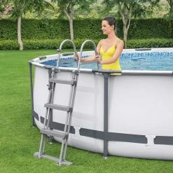 Piscine Tubulaire Ronde Bestway Steel Pro Max 3,66 X 0,76 -piscine Soldes 56416 piscine tubulaire ronde bestway steel pro max 366 076 ambiance
