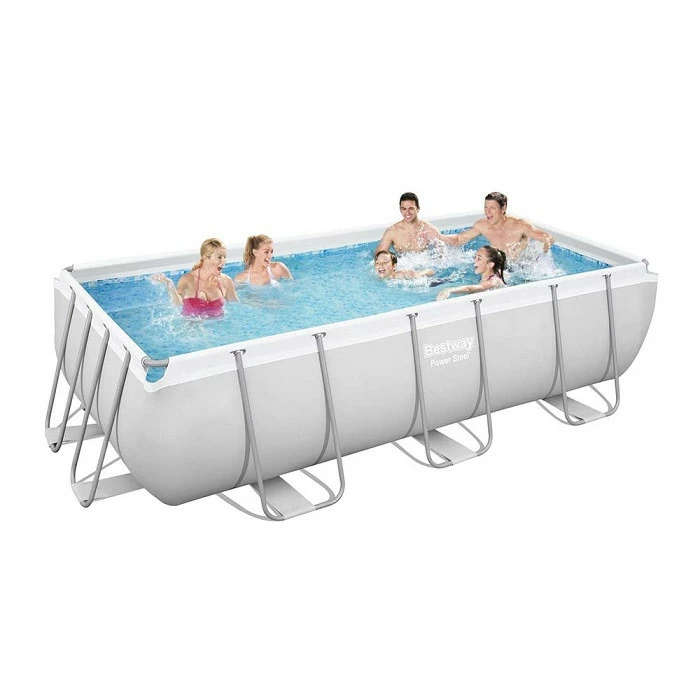 Piscine Tubulaire Rectangulaire Bestway Power Steel 4,04 X 2,01 X 1 M Avec Filtre à Sable 1 Piscine Tubulaire Rectangulaire Bestway Power Steel 4,04 X 2,01 X 1 M Avec Filtre à Sable