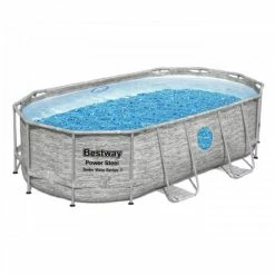 Piscine Tubulaire Ovale Bestway Power Steel Swim Vista 4,27 X 2,50 X 1 M