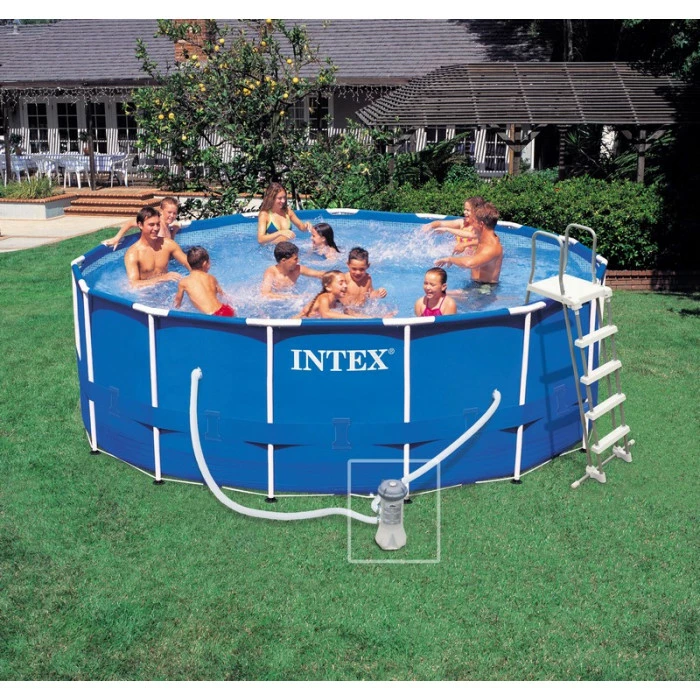 Kit Piscine Tubulaire Intex Metal Frame 4.57 X 1.22 M 3 Kit Piscine Tubulaire Intex Metal Frame 4.57 X 1.22 M – Image 3