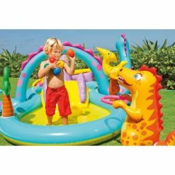 Aire De Jeu Gonflable Dinoland Intex -piscine Soldes 57135 3