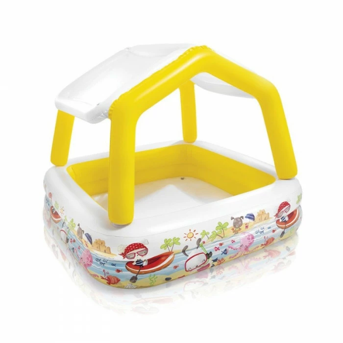 Piscine Gonflable Avec Pare Soleil Aqua Intex 1 Piscine Gonflable Avec Pare Soleil Aqua Intex