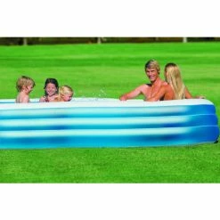 Piscine Gonflable Rectangulaire INTEX Family -piscine Soldes 58484 in use