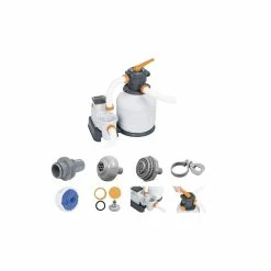 Filtre à Sable Complet Bestway Flowclear 8,327 M³/h 8 Filtre à Sable Complet Bestway Flowclear 8,327 M³/h -piscine Soldes 58499 filtre sable 8 327 m3h accessoires 1