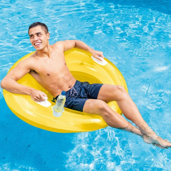 Bouée / Fauteuil Gonflable Intex Sit 'N Lounge - Jaune 1 Bouée / Fauteuil Gonflable Intex Sit 'N Lounge - Jaune