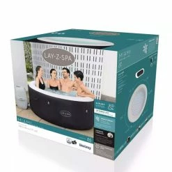 Spa Gonflable Bestway Lay-Z Spa MIAMI AirJet 4 Places 11 Spa Gonflable Bestway Lay-Z Spa MIAMI AirJet 4 Places -piscine Soldes 60001 spa gonflable bestway lay z spa miami packaging