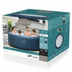 Spa Gonflable Bestway Lay-Z Spa MILAN AirJet Plus 6 Places -piscine Soldes 60029 spa gonflable bestway lay z spa milan packaging