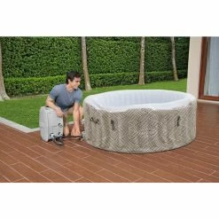 Spa Gonflable Bestway Lay-Z Spa MADRID AirJet 4 Places -piscine Soldes 60055 spa gonflable bestway lay z spa madrid gonflage