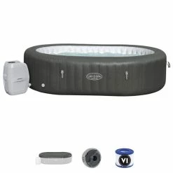 Spa Gonflable Bestway Lay-Z Spa MAURITIUS AirJet 7 Places -piscine Soldes 60067 spa gonflable bestway lay z spa mauritius accessoires inclus