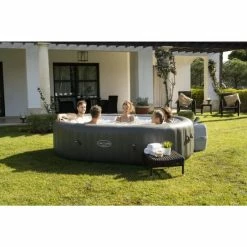 Spa Gonflable Bestway Lay-Z Spa MAURITIUS AirJet 7 Places -piscine Soldes 60067 spa gonflable bestway lay z spa mauritius ambiance groupe