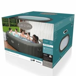 Spa Gonflable Bestway Lay-Z Spa MAURITIUS AirJet 7 Places -piscine Soldes 60067 spa gonflable bestway lay z spa mauritius packaging