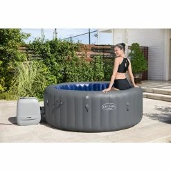 Spa Gonflable Bestway Lay-Z Spa SANTORINI HydroJet Pro 7 Places -piscine Soldes 60075 spa gonflable bestway lay z spa santorini ambiance 2