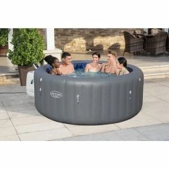 Spa Gonflable Bestway Lay-Z Spa SANTORINI HydroJet Pro 7 Places -piscine Soldes 60075 spa gonflable bestway lay z spa santorini ambiance 3