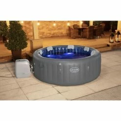 Spa Gonflable Bestway Lay-Z Spa SANTORINI HydroJet Pro 7 Places -piscine Soldes 60075 spa gonflable bestway lay z spa santorini ambiance 7