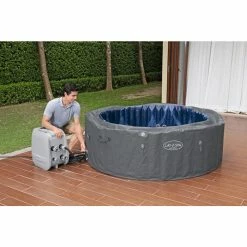 Spa Gonflable Bestway Lay-Z Spa SANTORINI HydroJet Pro 7 Places -piscine Soldes 60075 spa gonflable bestway lay z spa santorini gonflage