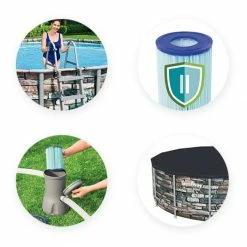 Piscine Tubulaire Bestway Power Steel Stone Ronde 4,27 X 1,22 M 14 Piscine Tubulaire Bestway Power Steel Stone Ronde 4,27 X 1,22 M -piscine Soldes accessoires piscine tubulaire bestway steel stone ronde 427 x 122 cm 2