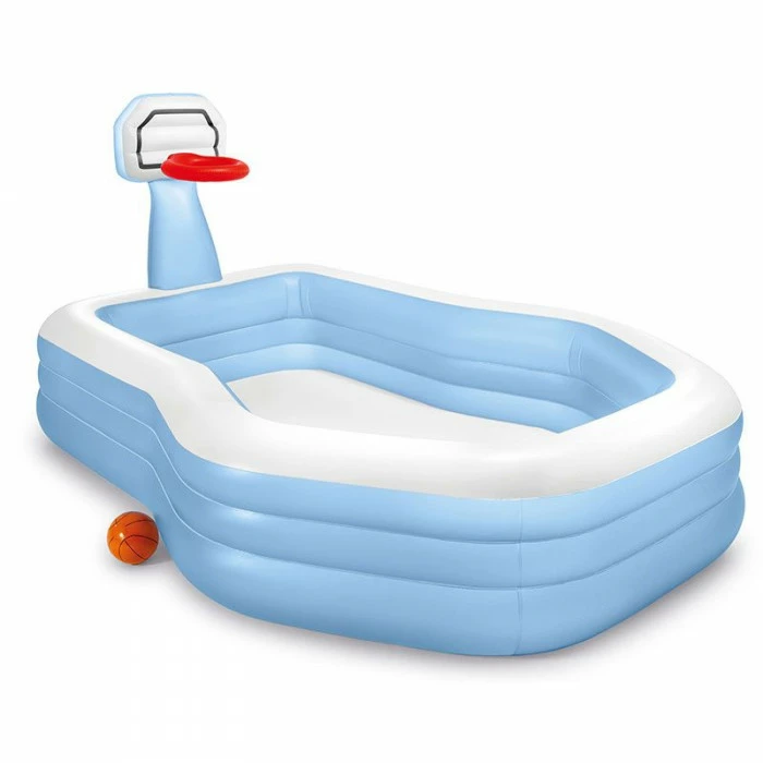 Piscine Gonflable Octogonale Avec Panier De Basket Intex 1 Piscine Gonflable Octogonale Avec Panier De Basket Intex