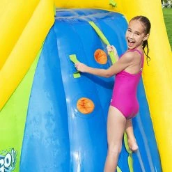 Aire De Jeux Avec Toboggan, Pataugeoire Et Canon à Eau Bestway Mont Splashmore -piscine Soldes aire jeux bestway mont splashmore 53345 5