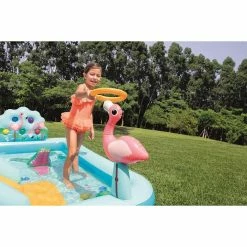 Aire De Jeux Gonflable Intex Jungle -piscine Soldes aire de jeux jungle anneaux