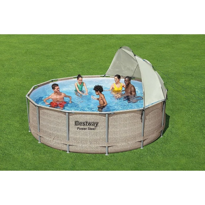 Auvent Pour Piscine Tubulaire Bestway Ø 3,05 à 5,49 M 4 Auvent Pour Piscine Tubulaire Bestway Ø 3,05 à 5,49 M – Image 4