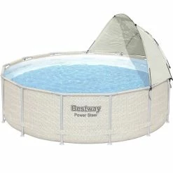 Auvent Pour Piscine Tubulaire Bestway Ø 3,05 à 5,49 M 11 Auvent Pour Piscine Tubulaire Bestway Ø 3,05 à 5,49 M -piscine Soldes auvent rond bestway