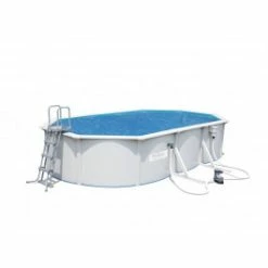 Bâche à Bulles Bestway Ovale 6 X 3,50 M Pour Piscine De 6,10 X 3,60 X 1,20 M