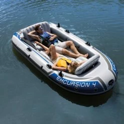 Set Bateau Gonflable 4 Places Intex Excursion 4 20 Set Bateau Gonflable 4 Places Intex Excursion 4 -piscine Soldes bateau intex excursion 4places 11