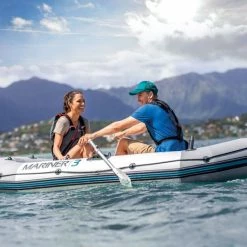 Set Bateau Gonflable 3 Places Intex Mariner 3 (rames Et Gonfleur Inclus) -piscine Soldes bateau intex mariner 8