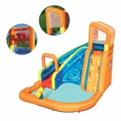 Aire De Jeux Château Bestway Turbo Splash H2o Go 11 Aire De Jeux Château Bestway Turbo Splash H2o Go -piscine Soldes chateau gonflable toboggan piscine bestway h2o go 5