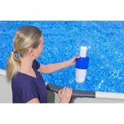 Diffuseur Flottant Bestway LED Solar Sphere Pour Pastilles Ø 7,6 Cm -piscine Soldes diffuseur led bestway 6
