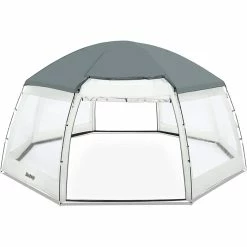 Dôme De Protection Pour Piscine Hors Sol Ronde Bestway -piscine Soldes dome protection piscine hors sol ronde bestway 5 1