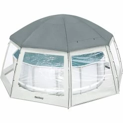 Dôme De Protection Pour Piscine Hors Sol Ronde Bestway -piscine Soldes dome protection piscine hors sol ronde bestway 6 1