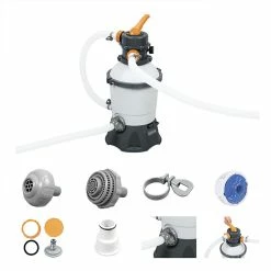 Filtre à Sable Complet Bestway Flowclear 3 M³/h 11 Filtre à Sable Complet Bestway Flowclear 3 M³/h -piscine Soldes filtre sable bestway flowclear 58515 5