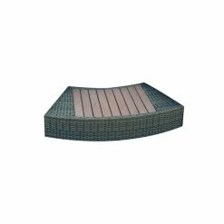 Entourage Rotin Pour Spa Bestway Lay-Z-Spa Ø 180 Cm - Gris Anthracite -piscine Soldes habillage de spa rond bestway 4 pieces 17417 1
