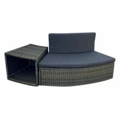 Entourage Rotin Pour Spa Bestway Lay-Z-Spa Ø 180 Cm - Gris Anthracite -piscine Soldes habillage de spa rond bestway 4 pieces 17424 11941750 31631766 1140x1140 1