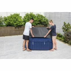 Couverture Thermique Pour Spa Carré Bestway L 180 X L 180 X H 71 Cm -piscine Soldes housse thermique carree energysense 180 m x 180 m x 71 cm lay z spa 5