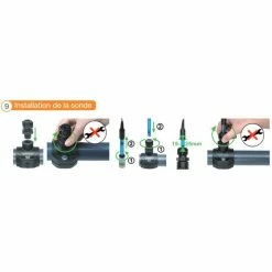 Sonde PH 2,5 M Pour Pompe Doseuse Automatic PH Et Electrolyseur Automatic Salt Bayrol -piscine Soldes installation de la sonde