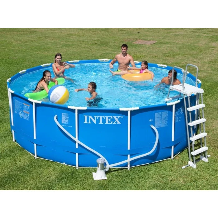 Kit Piscine Tubulaire Intex Metal Frame 4.57 X 1.22 M 2 Kit Piscine Tubulaire Intex Metal Frame 4.57 X 1.22 M – Image 2