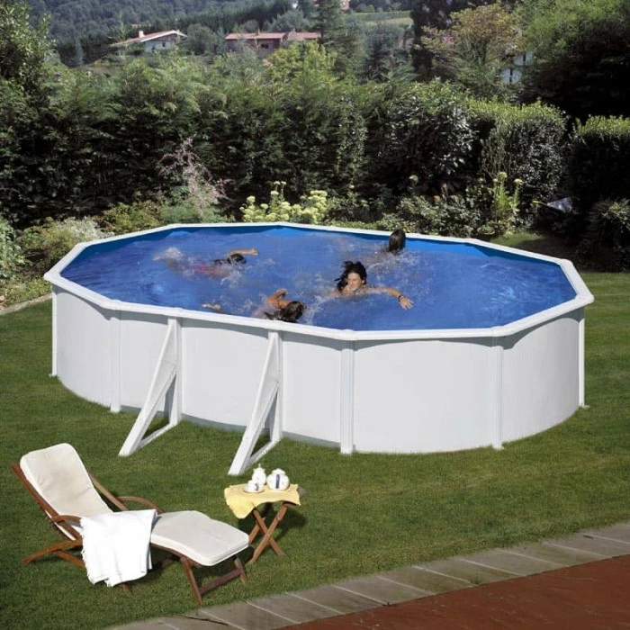 GRE Piscine Ovale Acier Gré Fidji - 5 X 3 X 1,20 M 2 GRE Piscine Ovale Acier Gré Fidji - 5 X 3 X 1,20 M – Image 2