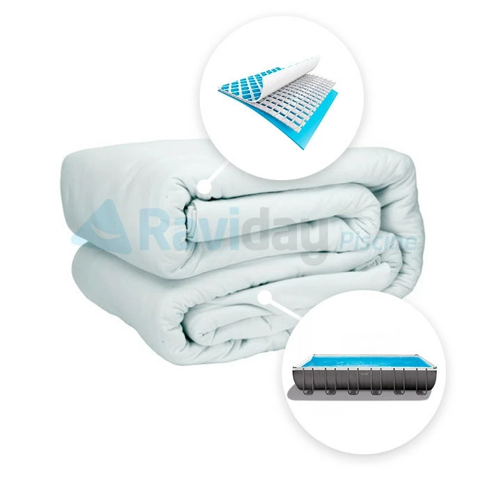 Liner Pour Piscine Tubulaire Intex Rectangulaire SILVER / XTR 7,32 X 3,66 X 1,32 M 1 Liner Pour Piscine Tubulaire Intex Rectangulaire SILVER / XTR 7,32 X 3,66 X 1,32 M