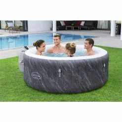 Spa Gonflable Bestway Lay-Z Spa BORACAY AirJet 4 Places -piscine Soldes liner lay z spa boracay airjet bestway 180 x 66 cm ambiance