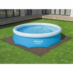 Tapis Effet Bois Pour Spa Et Piscine Bestway 3m² - 12 Dalles 10 Tapis Effet Bois Pour Spa Et Piscine Bestway 3m² - 12 Dalles -piscine Soldes lot de 12 dalles de protection de sol en mousse 5080 x 5080 cm effet bois pour piscine et spa bestway 1
