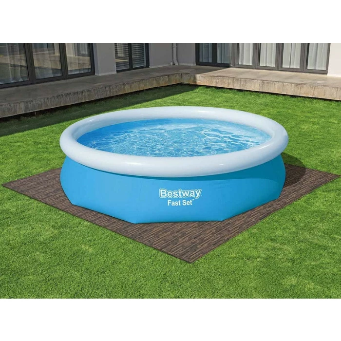 Tapis Effet Bois Pour Spa Et Piscine Bestway 3m² - 12 Dalles 4 Tapis Effet Bois Pour Spa Et Piscine Bestway 3m² - 12 Dalles – Image 4